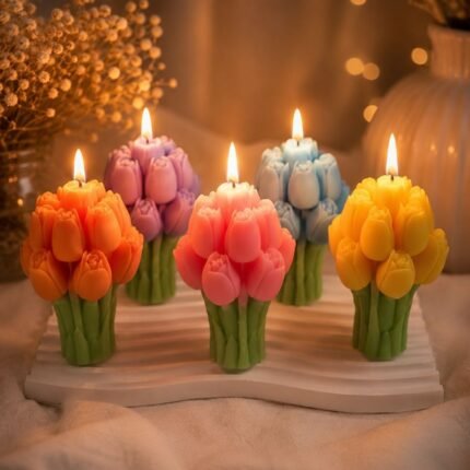 Tulip Bouquet Candle